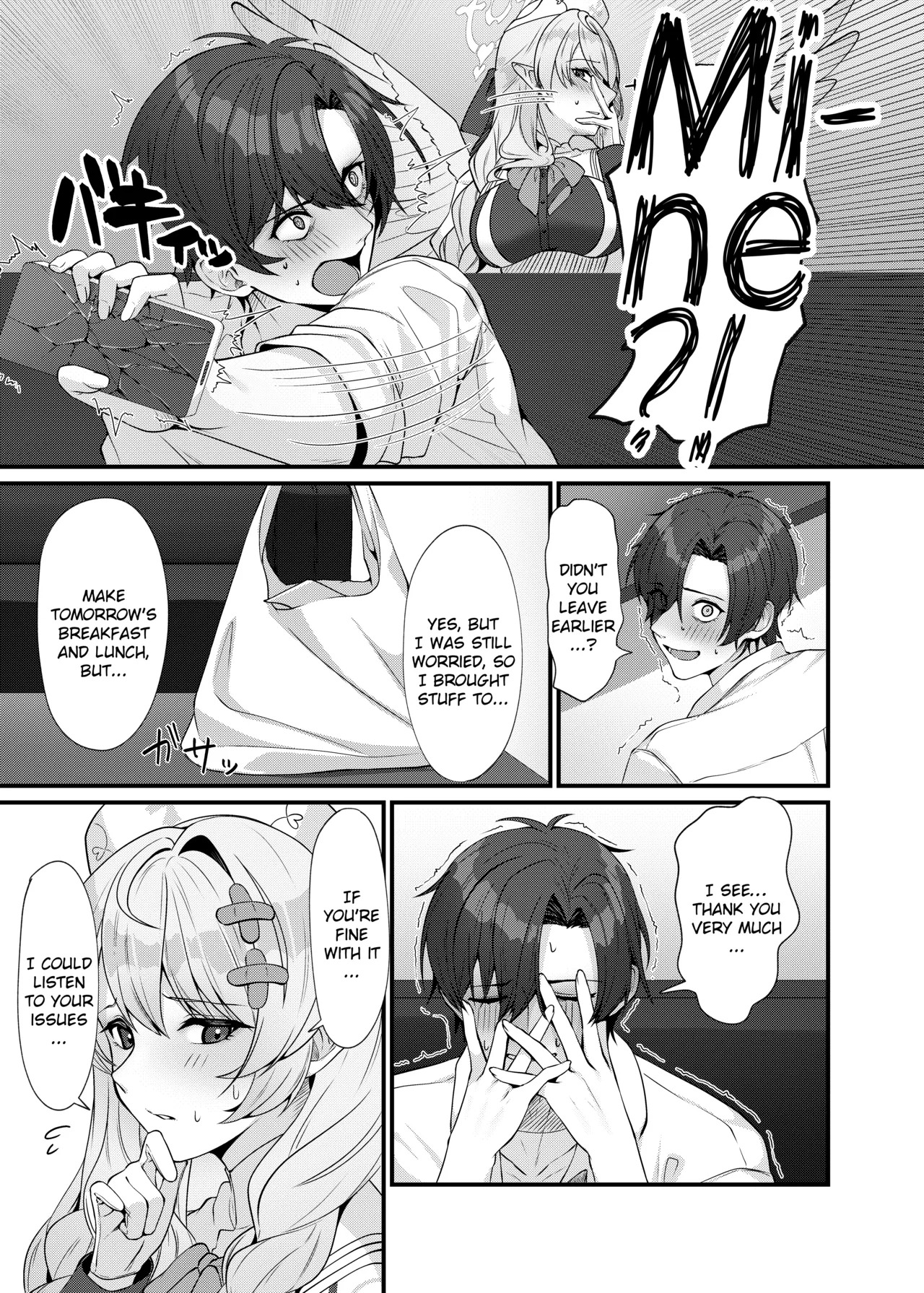 [Mendako Suizokukan (Oruka)] Sensei ni Kyuugo no Te o! | A Helping Hand for Sensei! (Blue Archive) [English] [Literally Starving] [Digital] - Page 9