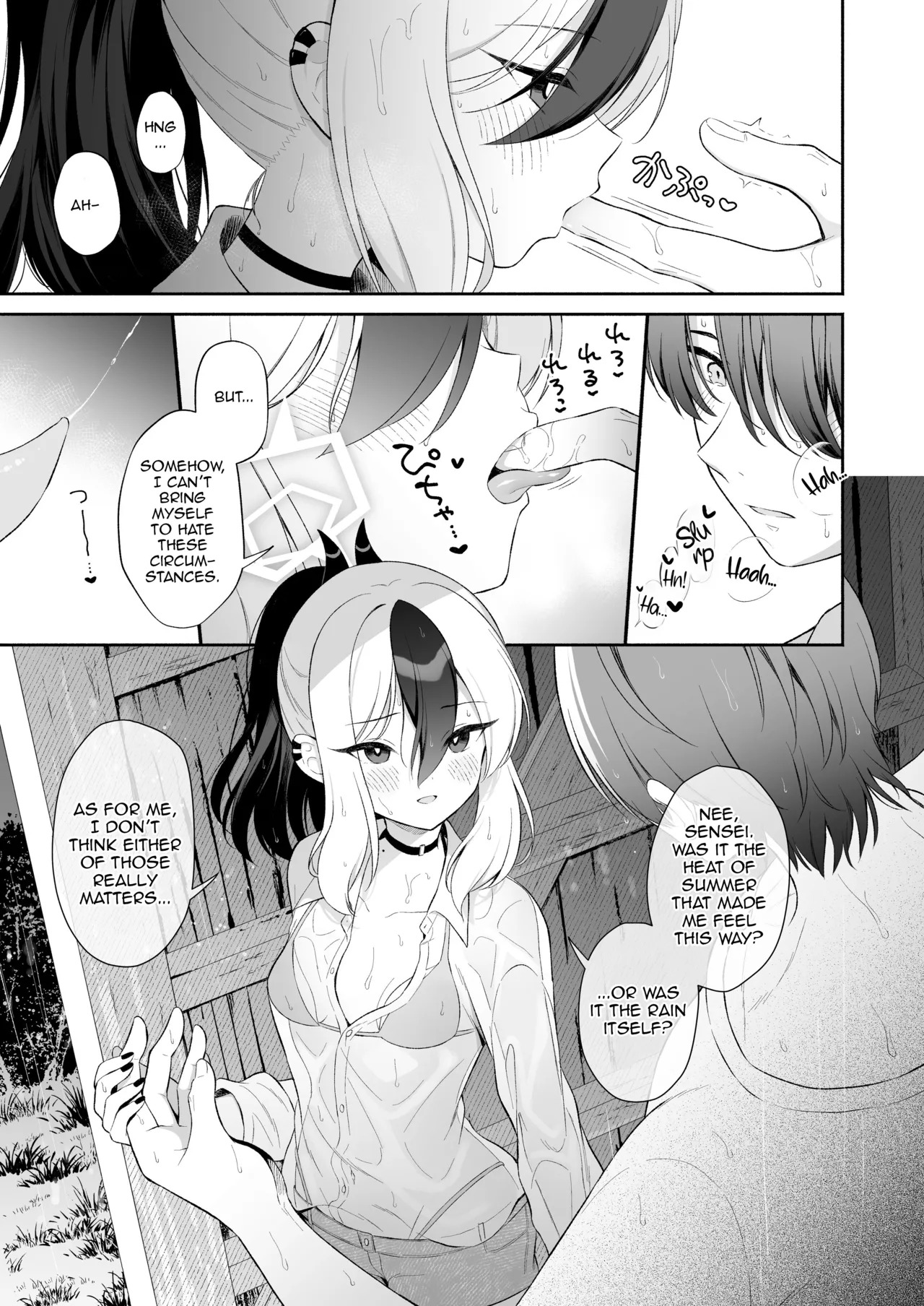 [Pandagaippiki. (Komi Zumiko)] Nuresuke Kayoko to Bustei de... + Omake Manga Ano Hi no Sonogo... | Rain Soaked Kayoko at the Bus Stop + Omake manga after that day. (Blue Archive) [English] [DeppoTL] [Digital] - Page 6