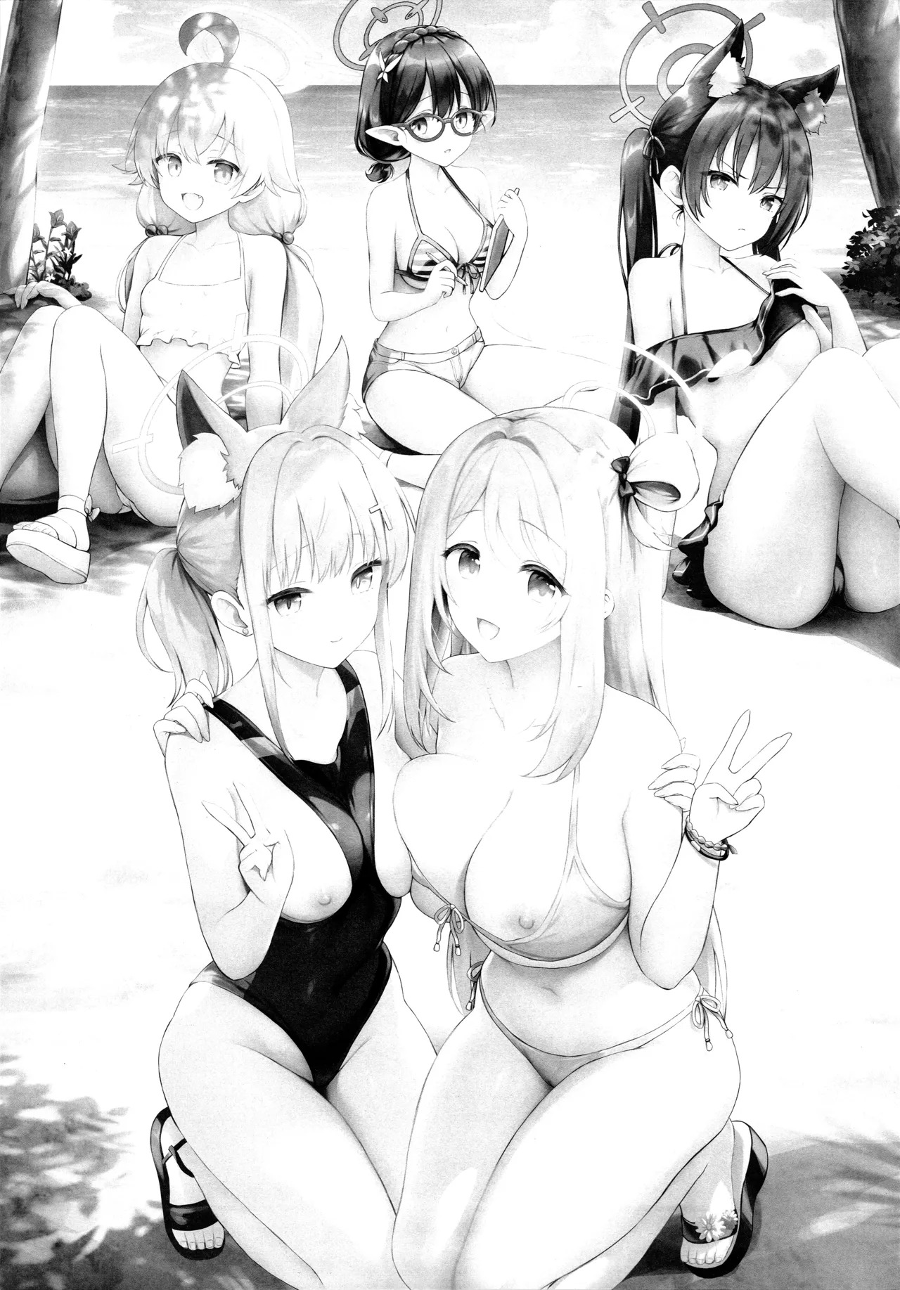 (C106) [Heya 26°C (Sayika)] Abydos Natsuyasumi no Sunahama de Koi Shiyo! (Blue Archive) - Page 49
