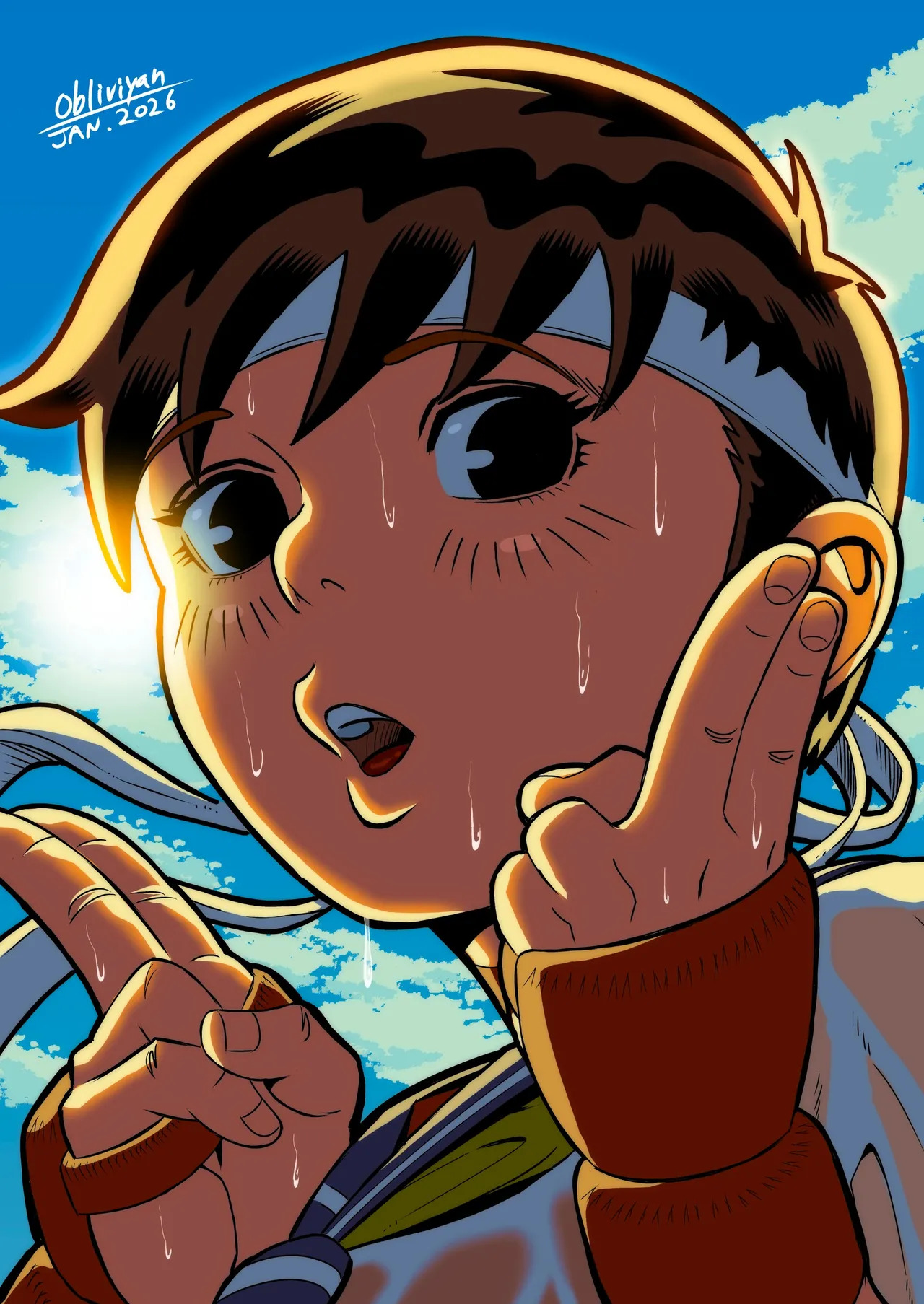 [おぶりび庵 (おぶりびやん)] 純情娘と初めてどうし嬉し恥ずかし汗だく濃厚ラブラブえっち (Street Fighter) - Page 39