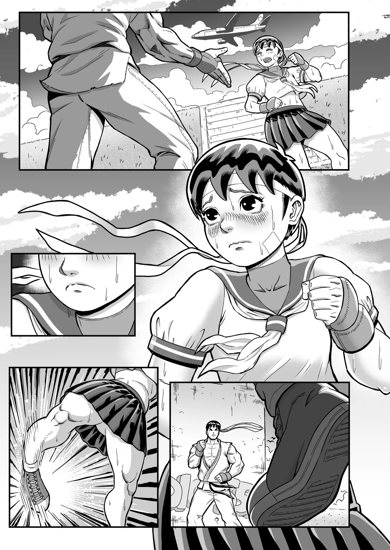 [おぶりび庵 (おぶりびやん)] 純情娘と初めてどうし嬉し恥ずかし汗だく濃厚ラブラブえっち (Street Fighter) - Page 44
