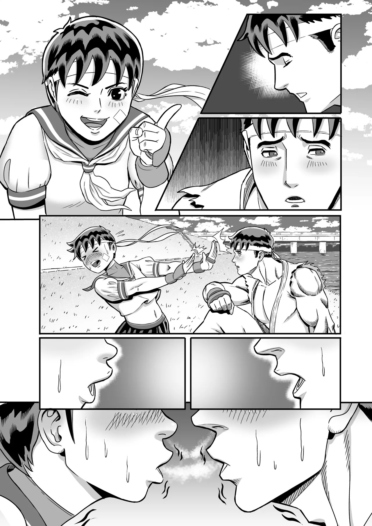 [おぶりび庵 (おぶりびやん)] 純情娘と初めてどうし嬉し恥ずかし汗だく濃厚ラブラブえっち (Street Fighter) - Page 48