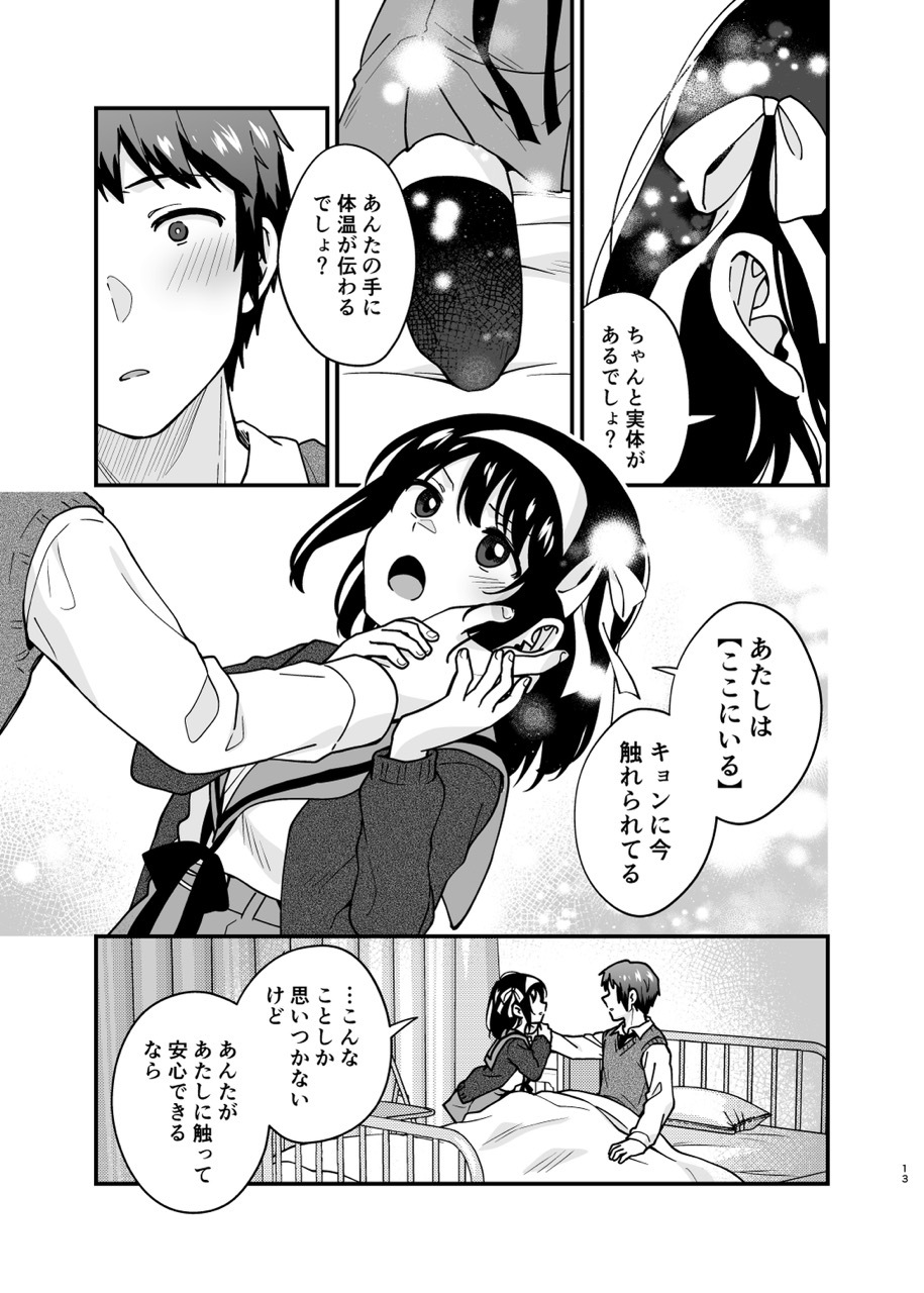 [Niwatoritowani (Taiki)] Kimi no Sonzai Shoumei (Suzumiya Haruhi no Yuuutsu) [Digital] - Page 12