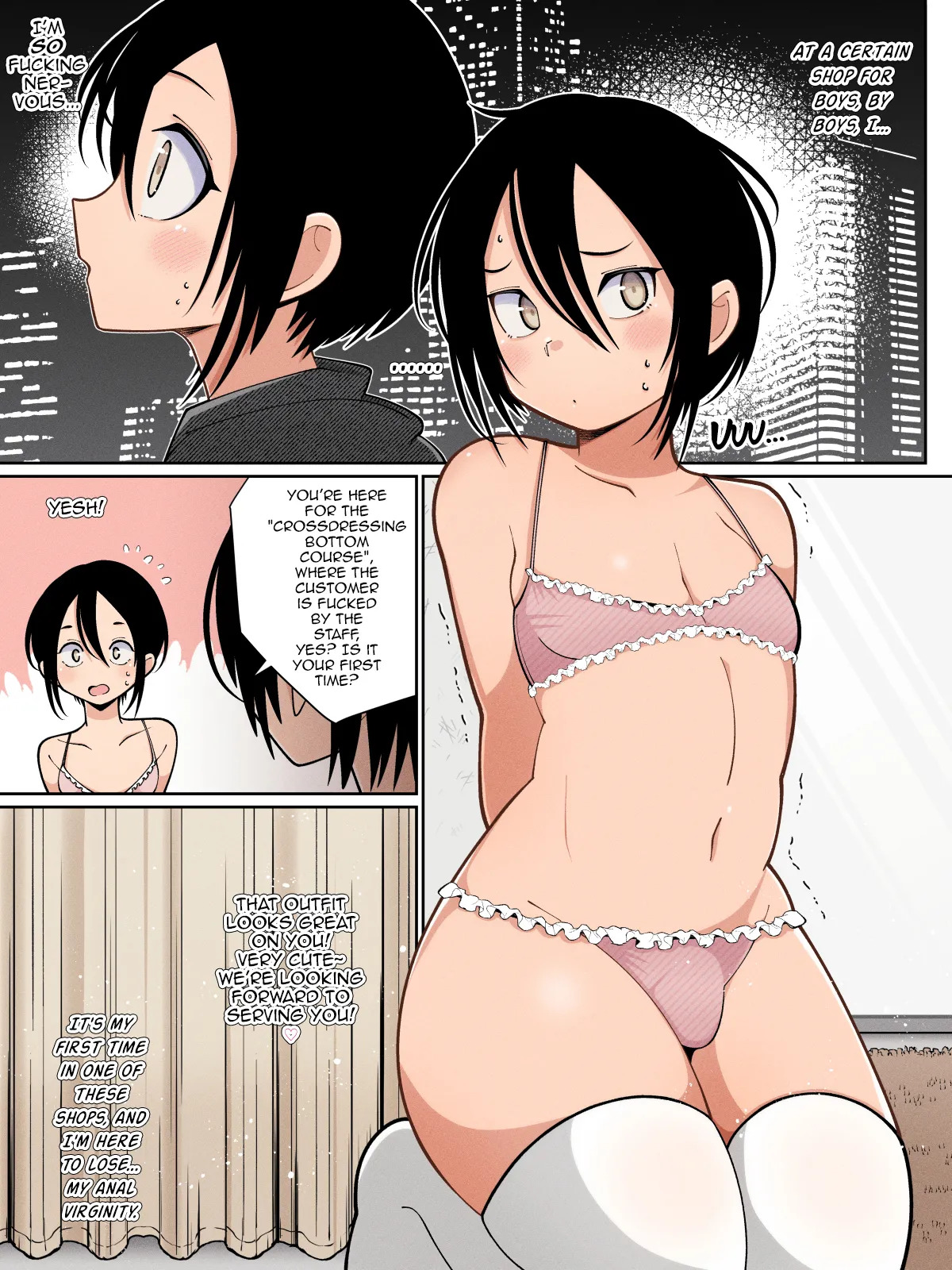 [Yamadaki Pan] Josou Danshi Otoko no Ko Health Yona Yona Succubus [English] [mysterymeat3] - Page 38