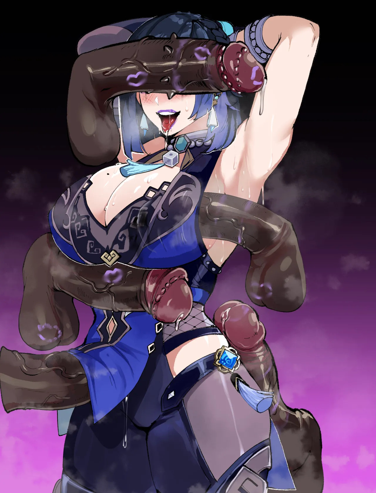 Genshin girls x Monsters (ThiccWithaQ) (English text /no text) - Page 84