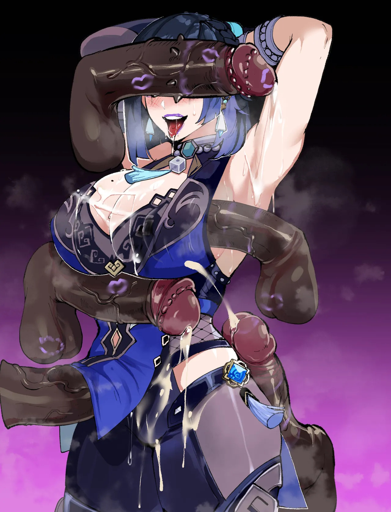Genshin girls x Monsters (ThiccWithaQ) (English text /no text) - Page 85
