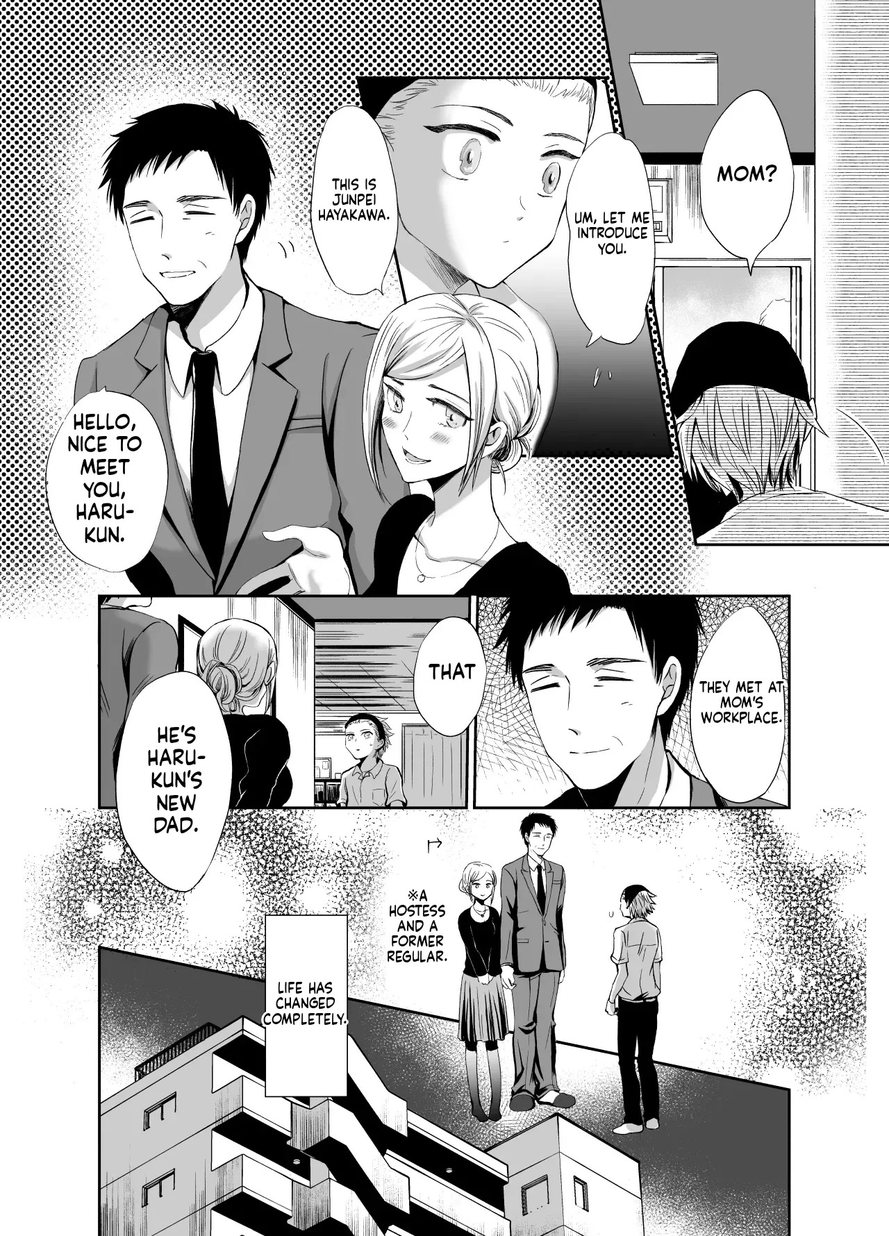 [Kinokko (Taguchi Monyata)] Nonke no Ore ga Otou-san no Mesu ni Naru made | Straight Guy Me Becomes My Father-in-Law's Woman [English] [Digital] - Page 8