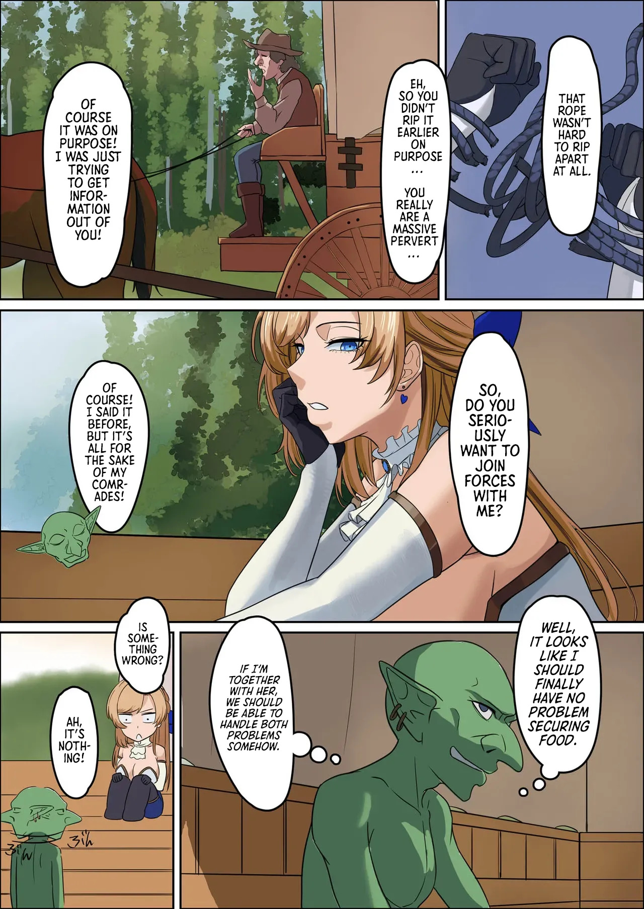 [Mainichi Angel] Bakunyuu Onna Kishi Konna Zako Monster ga Watashi no Nakama! Nan no Joudan da | Huge Breasted Female Knight: Teaming up with a weakling monster!? What kind of joke is this? [English] [Morally Bankrupt Wizard Translations] [Digital] - Page 56