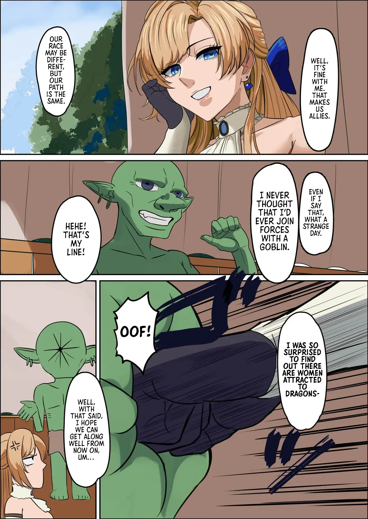 [Mainichi Angel] Bakunyuu Onna Kishi Konna Zako Monster ga Watashi no Nakama! Nan no Joudan da | Huge Breasted Female Knight: Teaming up with a weakling monster!? What kind of joke is this? [English] [Morally Bankrupt Wizard Translations] [Digital] - Page 57
