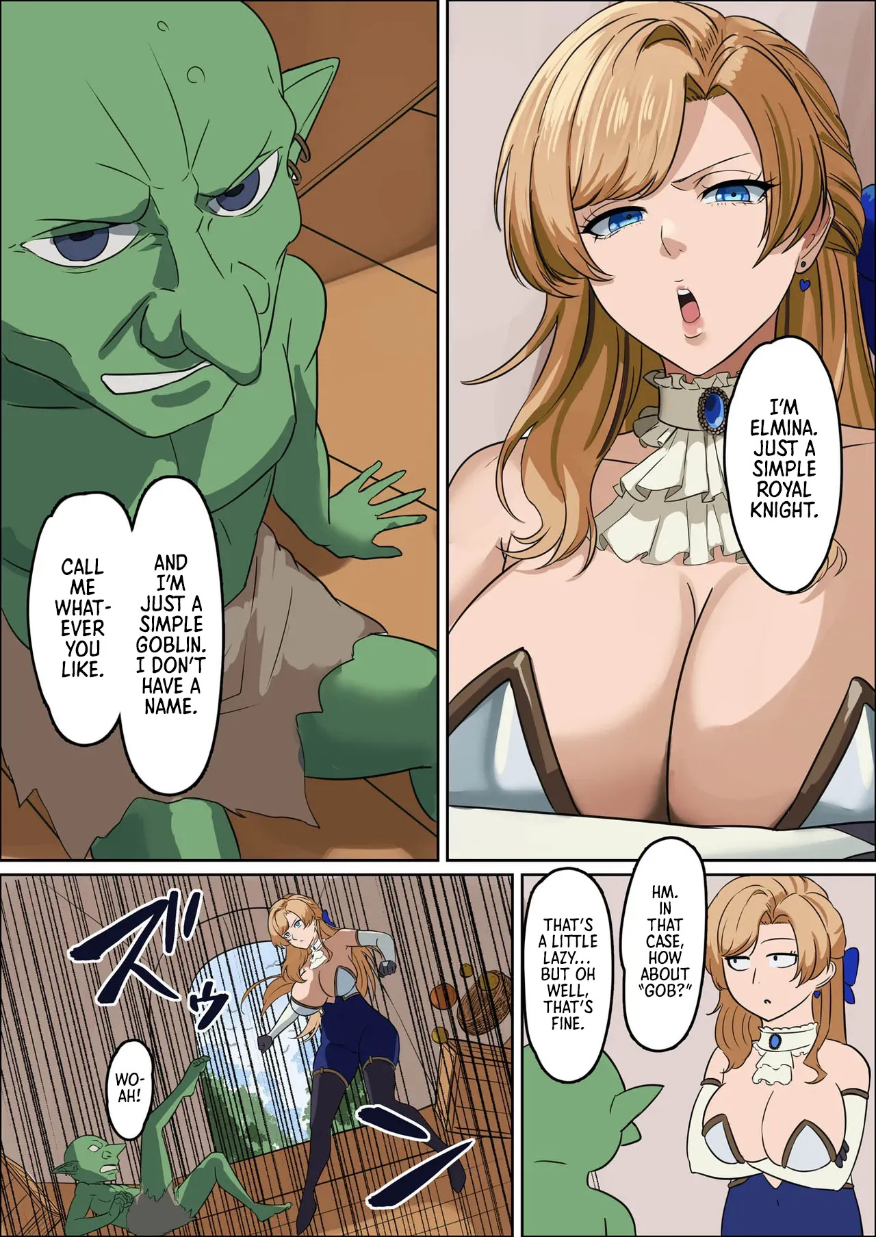 [Mainichi Angel] Bakunyuu Onna Kishi Konna Zako Monster ga Watashi no Nakama! Nan no Joudan da | Huge Breasted Female Knight: Teaming up with a weakling monster!? What kind of joke is this? [English] [Morally Bankrupt Wizard Translations] [Digital] - Page 58