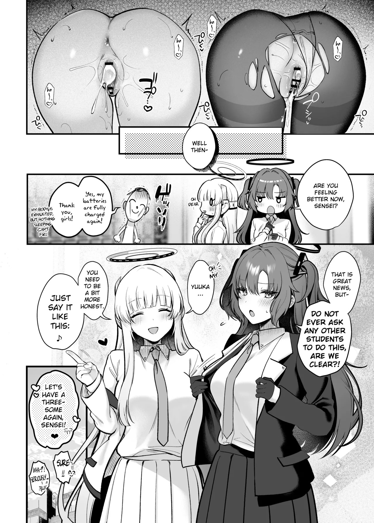 [Pontaroya (Pontaro)] Yuuka to Noa to Kokoro Yuku made | With Yuuka and Noa to My Heart's Content(Blue Archive) [English] [Literally Starving] [Digital] - Page 31