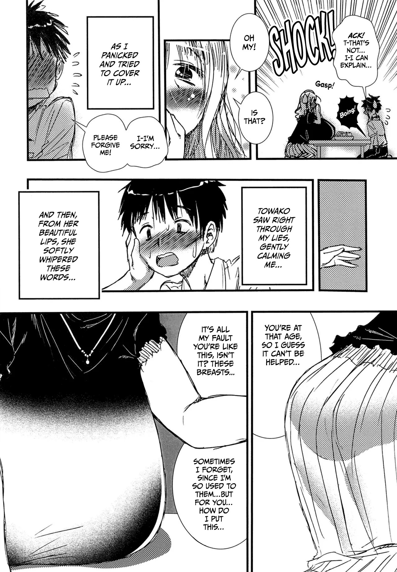 [Matsuyama Seiji] 56-sai Bust 256cm Danchizuma Ookiku Tareta Jukujo no Chibusa... Boku wa Kono Hito de Doutei o Sotsugyou Shita. | The Mature 56-Year-Old 256cm Bust Housewife With Big Saggy Breasts… That Took My Virginity [English] [Digital] - Page 16