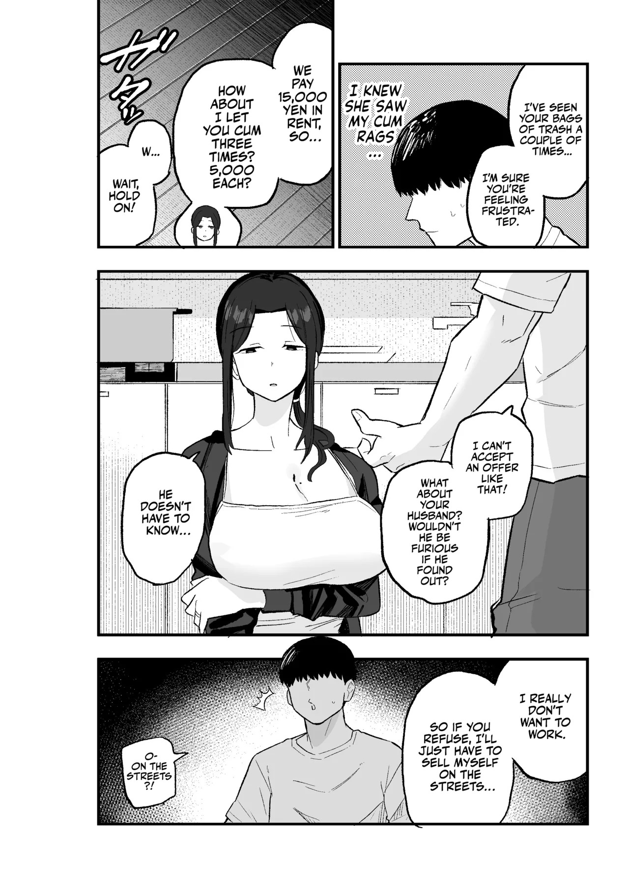 [Kamejirouya-san (Kametaro)] Taihai Tsuma: Taihaikei Hitotsuma o Yachin Kawari ni Koki Tsukaeru Hanashi | Slutty Wife! [English] [Team Rabu2] - Page 13