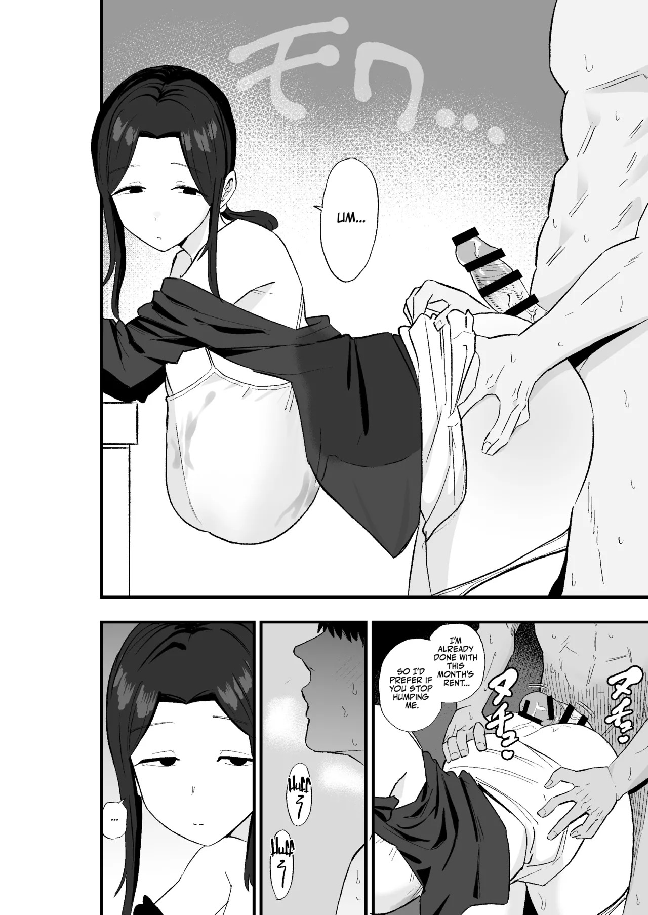 [Kamejirouya-san (Kametaro)] Taihai Tsuma: Taihaikei Hitotsuma o Yachin Kawari ni Koki Tsukaeru Hanashi | Slutty Wife! [English] [Team Rabu2] - Page 37