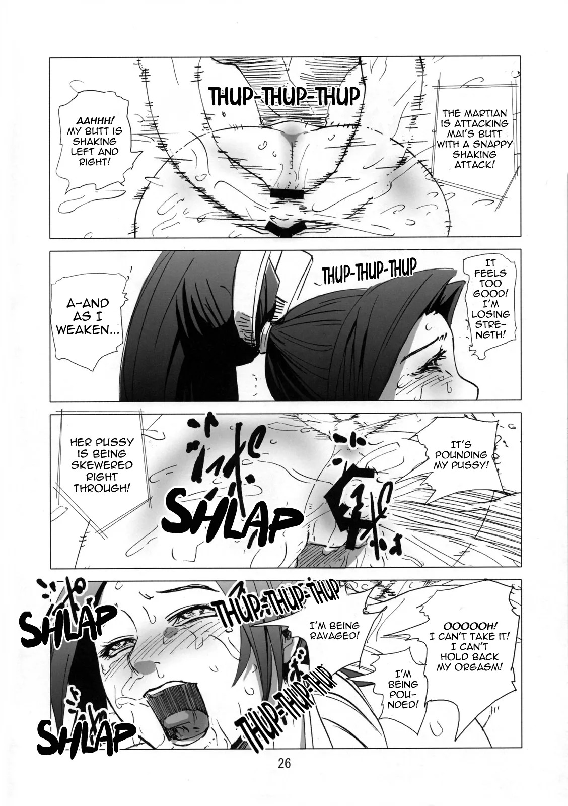 (C73) [Eromafia (Edo Shigezu)] Kaseijin Tai Onna Ninja - Mars People vs Mai Shiranui (King of Fighters, Metal Slug) [English] [EHCOVE] - Page 26