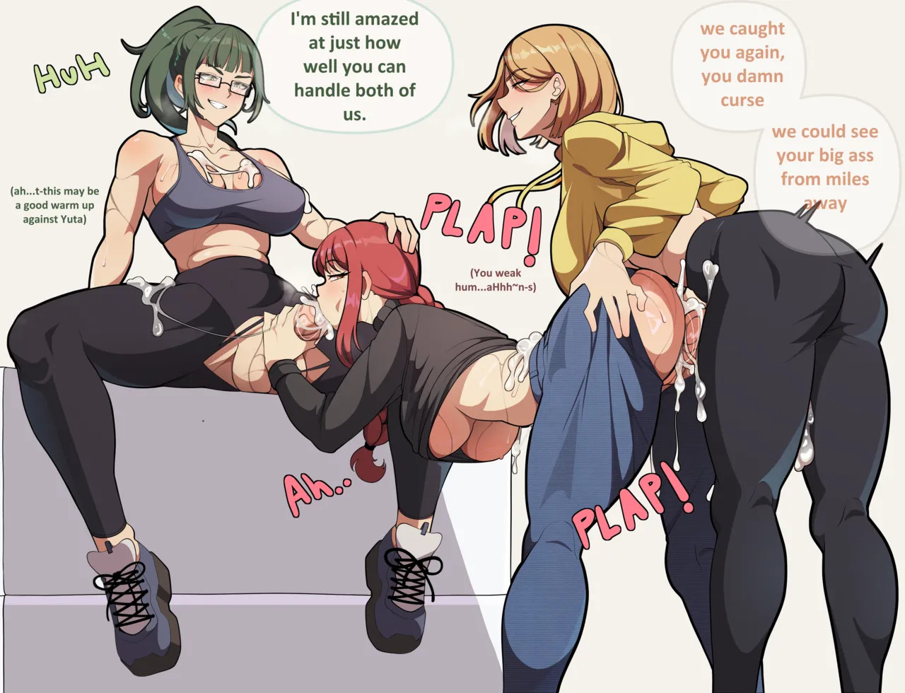 [Lixiart] Maki Zenin x Kugisaki Nobara x Makima Futanari (Chainsaw Man, Jujutsu Kaisen) - Page 1