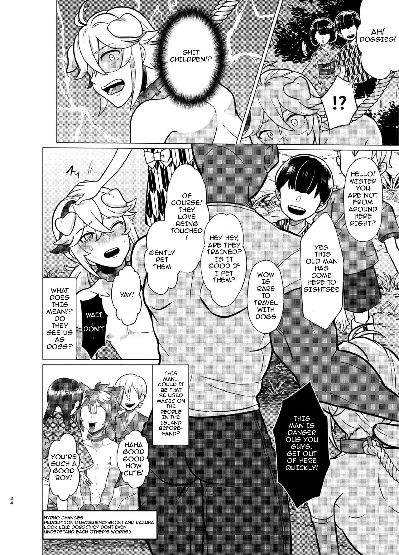 [Usohappyaku (Otori Deko)] Honto ni Atta! Saimin Sei Ibutsu It really happened! Hypnotic Sex with a Foreign Old Man (Genshin Impact) [English] [Digital] - Page 23