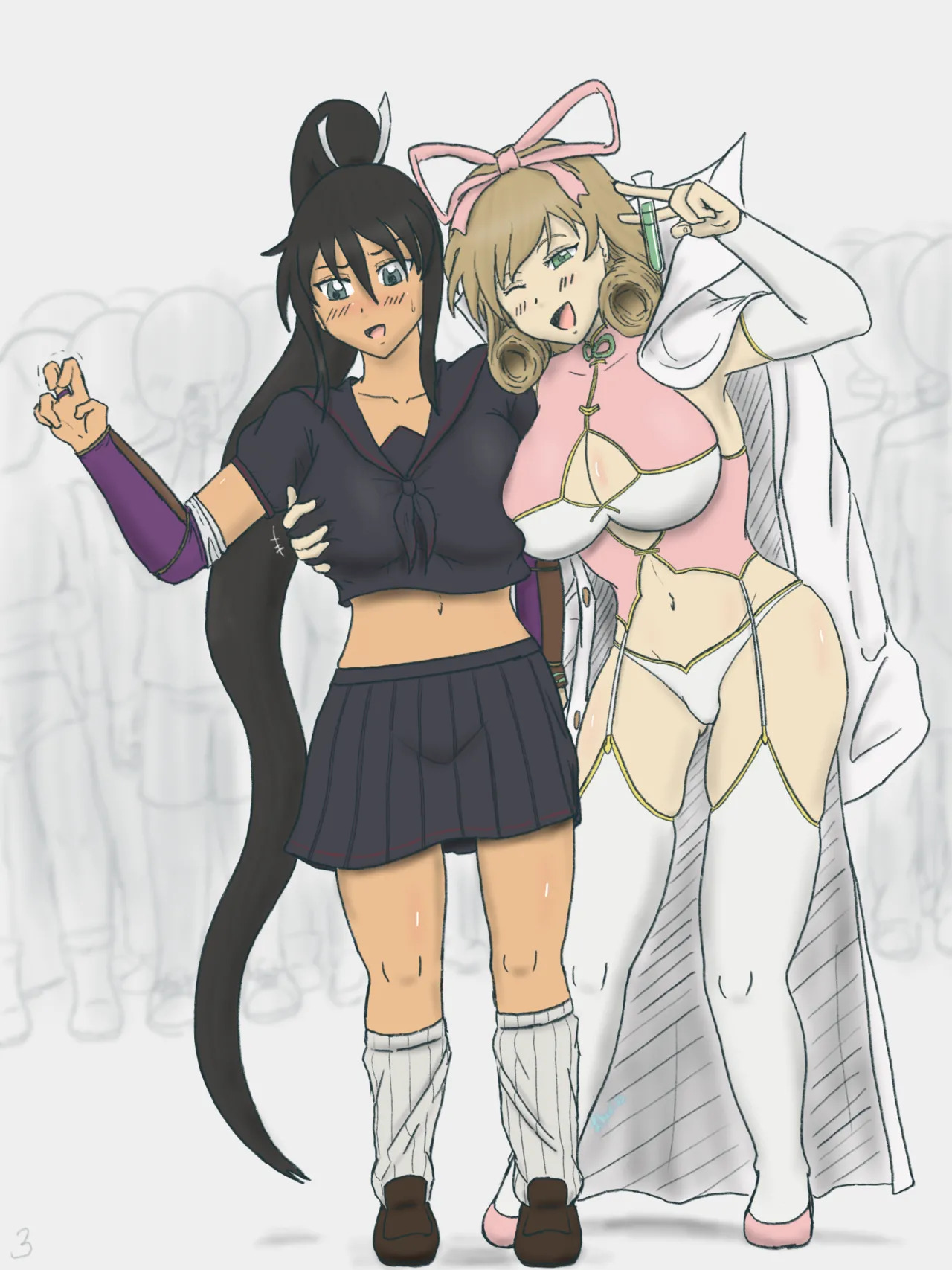 [Lheriss] Guys to Homura and Haruka from Senran Kagura - Page 2