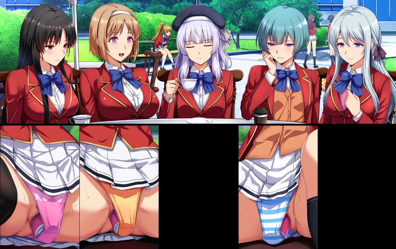 [Mousou Caution (Daiaru)] Motto Hageshiku, Skirt No Nakawo Sukihoudai Ijirareteru CG - Page 328