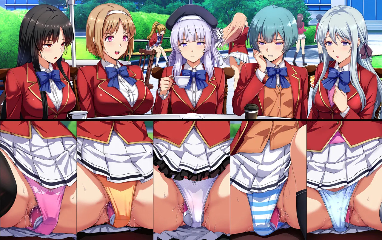 [Mousou Caution (Daiaru)] Motto Hageshiku, Skirt No Nakawo Sukihoudai Ijirareteru CG - Page 357