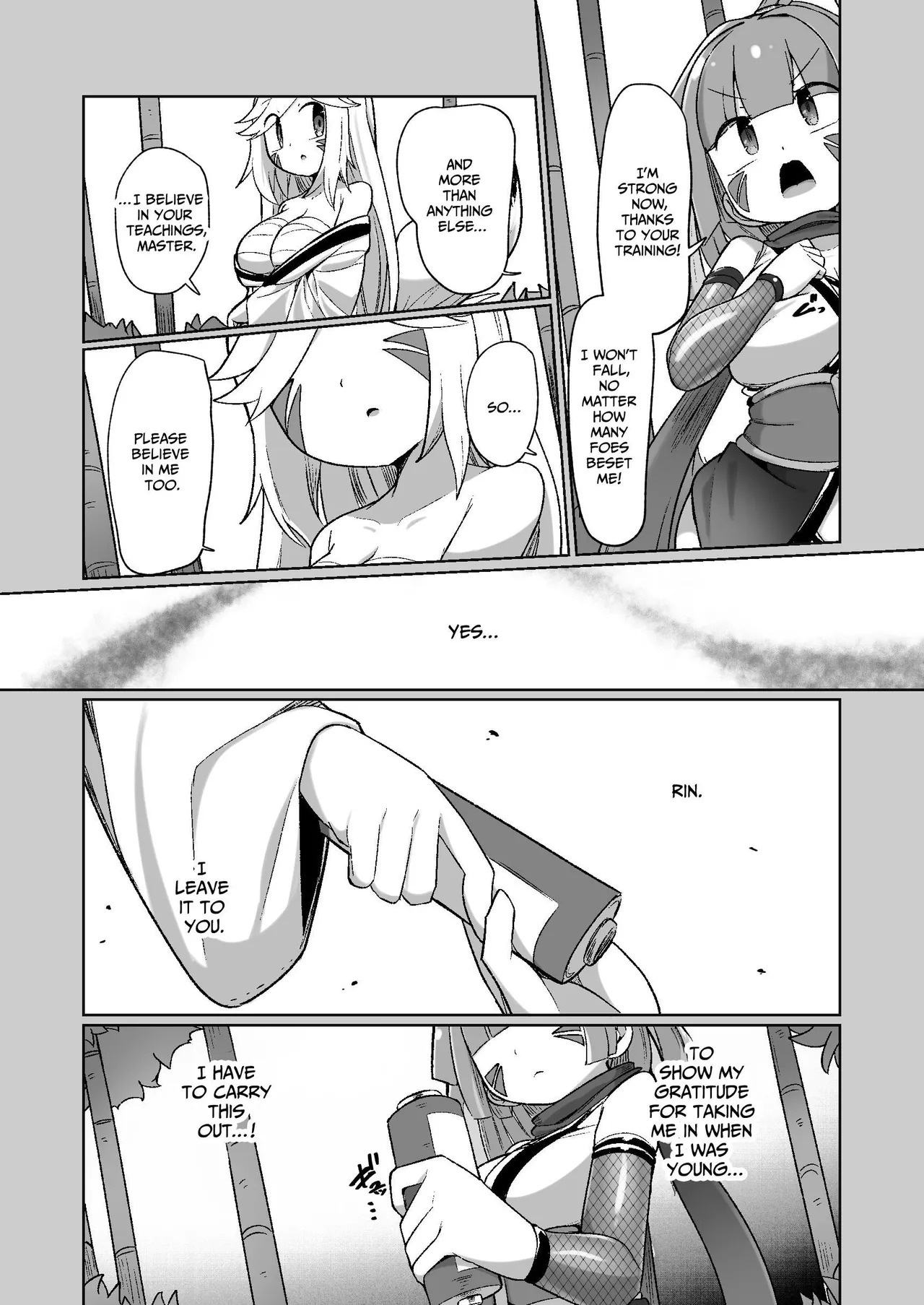 [Echie Kokufuku Aka (Monota)] Kunoichi Rin no Make Zome Choukyou ~Itsutsu no Hi Ana to Saidai no Jakuten~ | Kunoichi Rin’s Loser Training ~The Five Nodes and her Greatest Weakness~ [English] [IXIA WORKS] [Digital] - Page 19