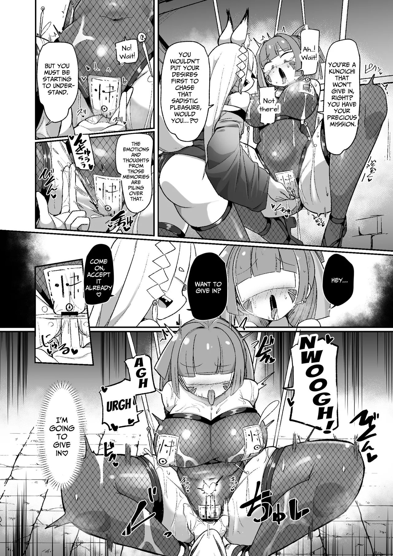 [Echie Kokufuku Aka (Monota)] Kunoichi Rin no Make Zome Choukyou ~Itsutsu no Hi Ana to Saidai no Jakuten~ | Kunoichi Rin’s Loser Training ~The Five Nodes and her Greatest Weakness~ [English] [IXIA WORKS] [Digital] - Page 34