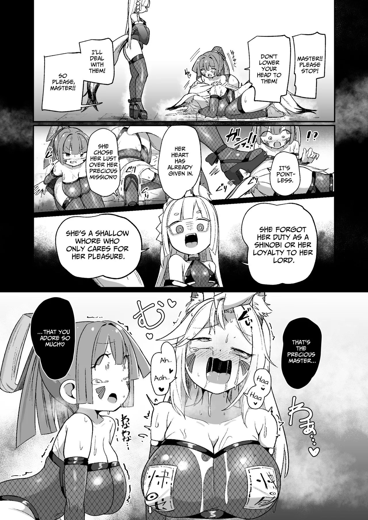 [Echie Kokufuku Aka (Monota)] Kunoichi Rin no Make Zome Choukyou ~Itsutsu no Hi Ana to Saidai no Jakuten~ | Kunoichi Rin’s Loser Training ~The Five Nodes and her Greatest Weakness~ [English] [IXIA WORKS] [Digital] - Page 40