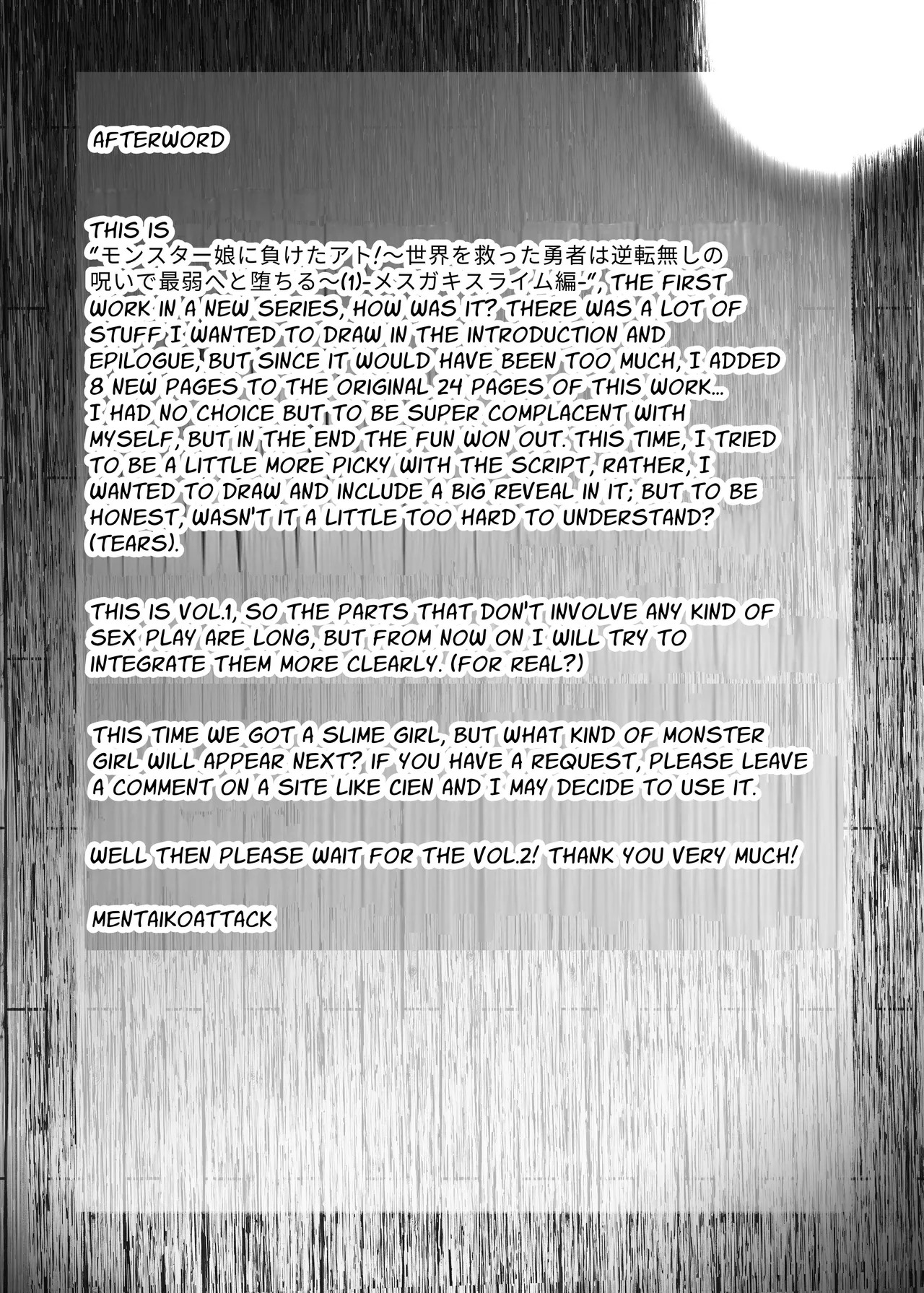 [MentaicoAttack (MentaicoAttack)] After Losing to a Monstergirl! ~the hero cursed to by unavoidable defeat~ 1: Slime Monster [English] [sakurei] - Page 28