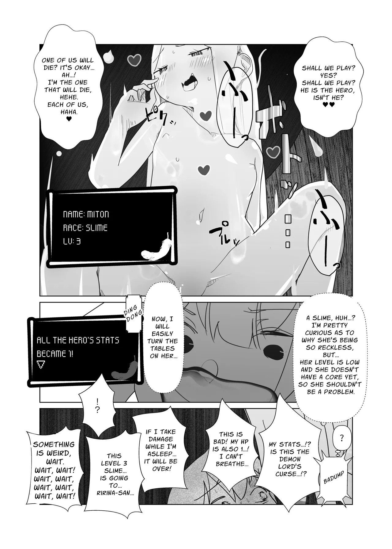 [MentaicoAttack (MentaicoAttack)] After Losing to a Monstergirl! ~the hero cursed to by unavoidable defeat~ 1: Slime Monster [English] [sakurei] - Page 9