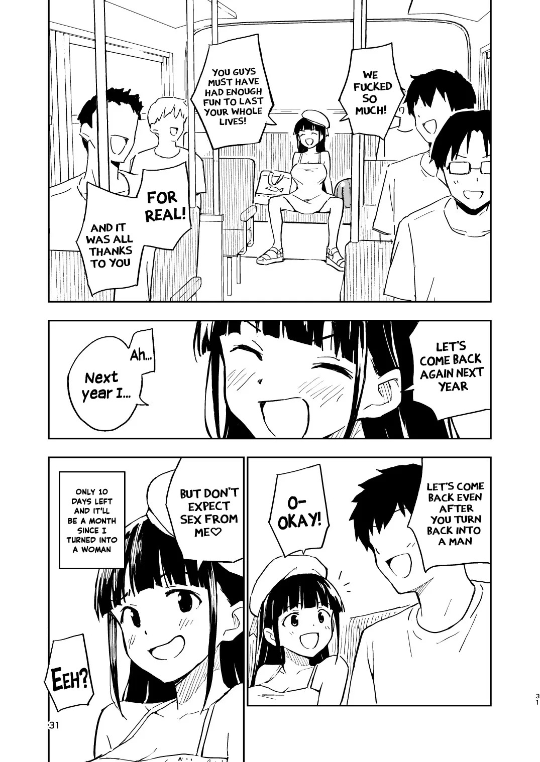 [Mirakoku (Yasumi Mirakichi)] 1-kagetsu Ninshin Shinakereba Otoko ni Modoreru Hanashi (4) | As Long As I Don't Get Pregnant for 1 Month, I'll Turn Back Into a Man (4) [English] [Hikari no Kaze] [Digital] - Page 31