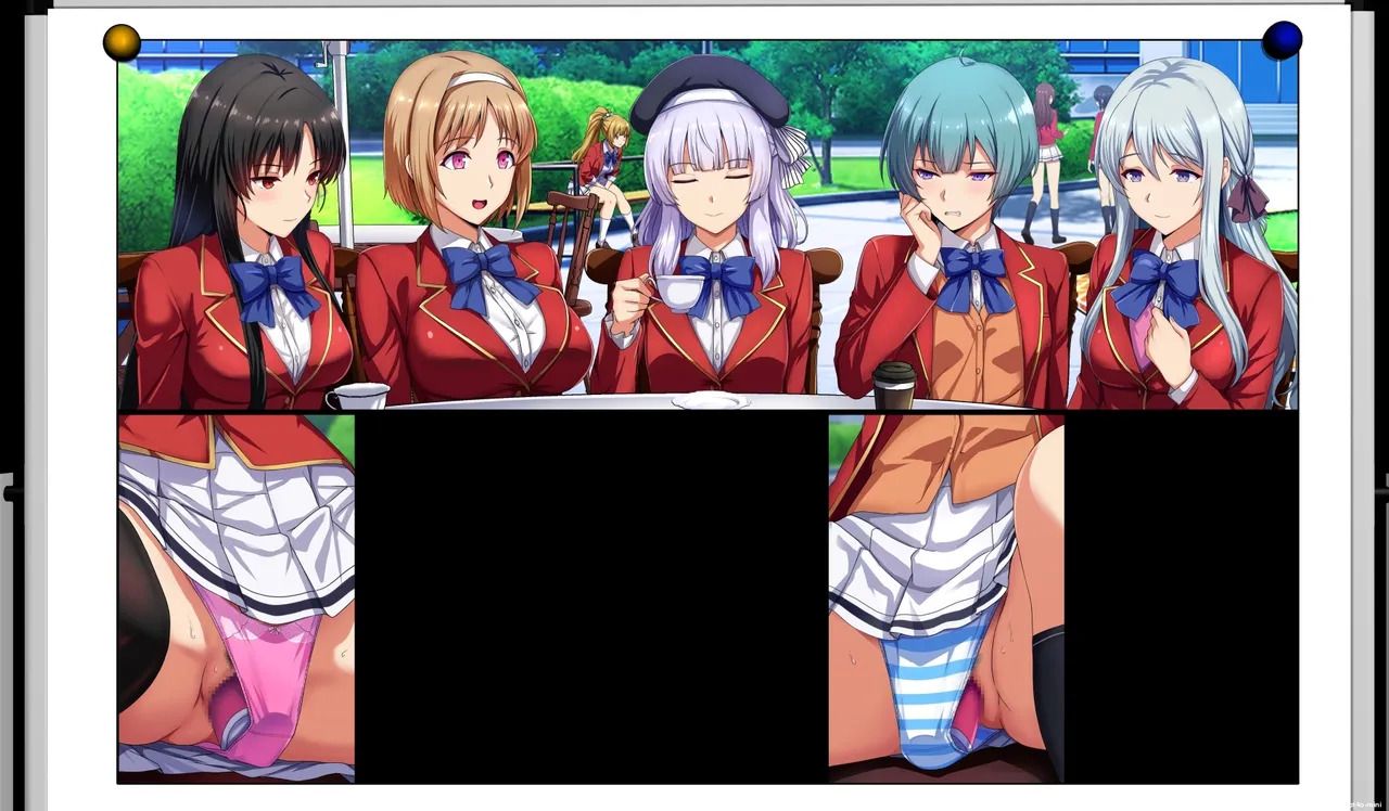 [Mousou Caution (Daiaru)] Motto Hageshiku, Skirt No Nakawo Sukihoudai Ijirareteru CG, AI MTL ENG - Page 57