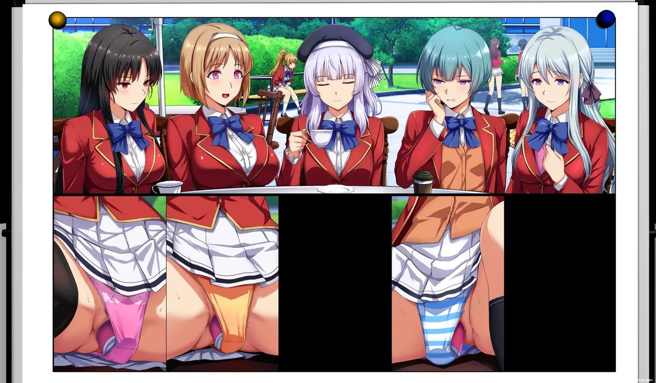 [Mousou Caution (Daiaru)] Motto Hageshiku, Skirt No Nakawo Sukihoudai Ijirareteru CG, AI MTL ENG - Page 91
