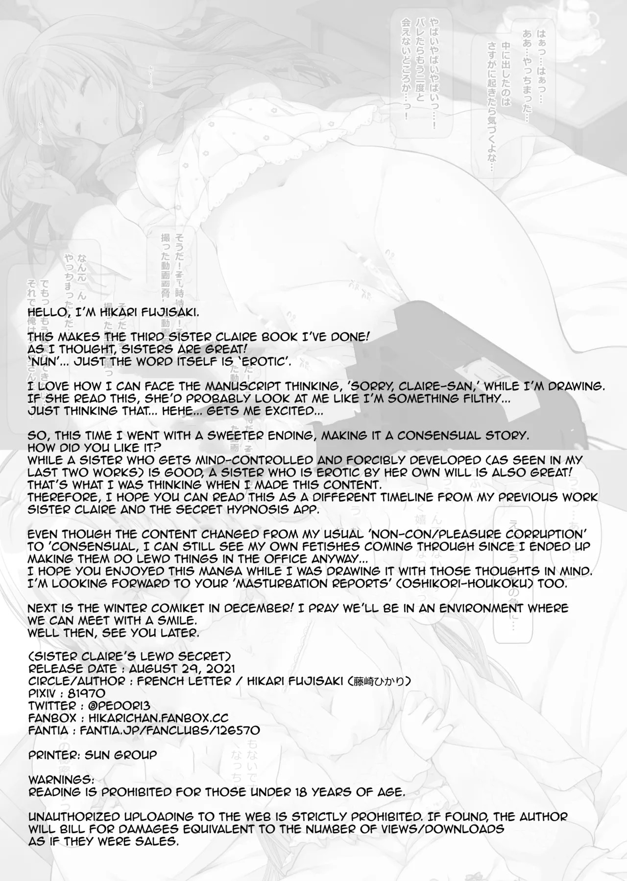 Sister Cleaire no Midara na Himitsu - Sister Claire's Indecent Secret (Sister Cleaire) [English] [Downbad Translations] [Digital] - Page 27