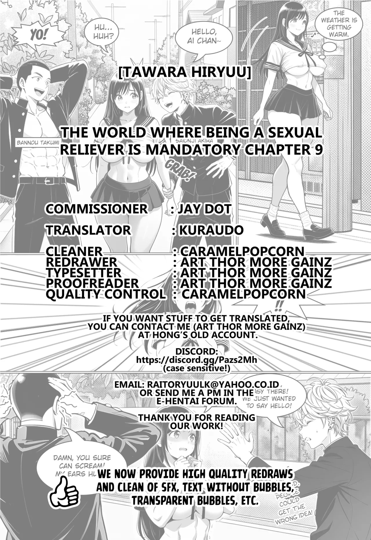 [Tawara Hiryuu] Seishori Gimuka Sekai - The World Where Being a Sexual Reliever is Mandatory Ch.9 (COMIC GEE Vol.39) [English] [Kuraudo] - Page 23