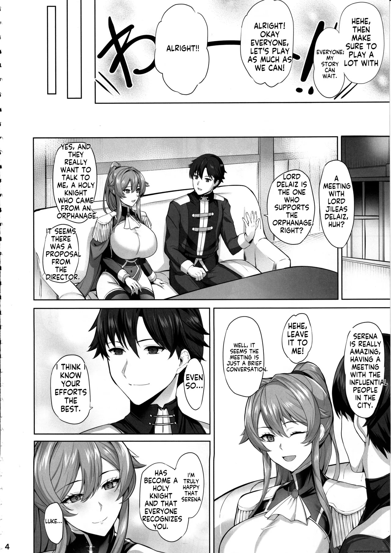 (C105) [Tamagobou (Kumakiti)] Otosareru Kishi no Hanashi AI MTL ENG - Page 6