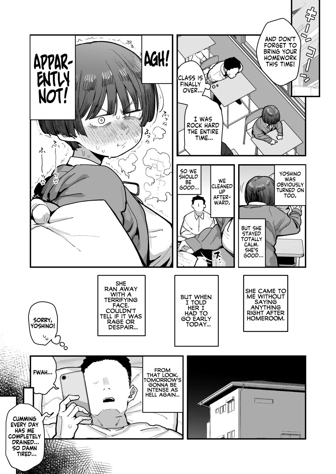[Anon 2-okunen] Bokutachi, Seiheki Friend. ~Onna Tomodachi no Aidokusho wa Ore no Daisuki na 'Chin Kagi Ero Manga' deshita~ Zenpen | My best friend was into the "cock-sniffing doujin" that I love! And now we're pervy sex friends! Part 1 (No glasses) [English] [KM_42] - Page 108