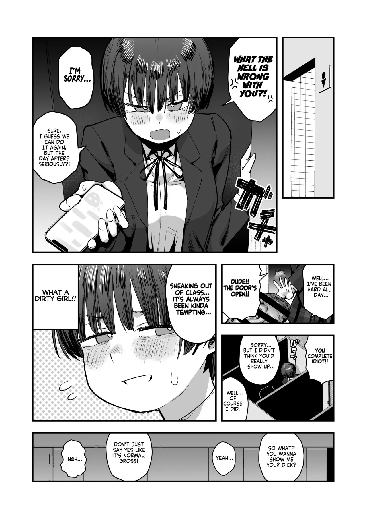 [Anon 2-okunen] Bokutachi, Seiheki Friend. ~Onna Tomodachi no Aidokusho wa Ore no Daisuki na 'Chin Kagi Ero Manga' deshita~ Zenpen | My best friend was into the "cock-sniffing doujin" that I love! And now we're pervy sex friends! Part 1 (No glasses) [English] [KM_42] - Page 32