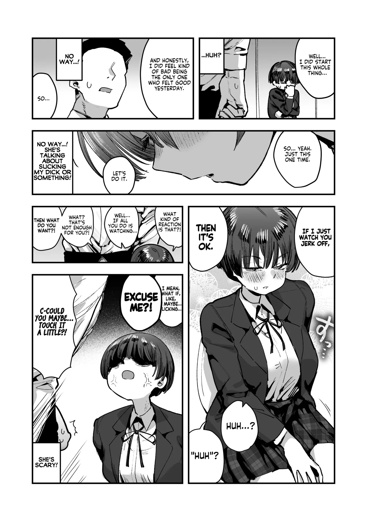 [Anon 2-okunen] Bokutachi, Seiheki Friend. ~Onna Tomodachi no Aidokusho wa Ore no Daisuki na 'Chin Kagi Ero Manga' deshita~ Zenpen | My best friend was into the "cock-sniffing doujin" that I love! And now we're pervy sex friends! Part 1 (No glasses) [English] [KM_42] - Page 33