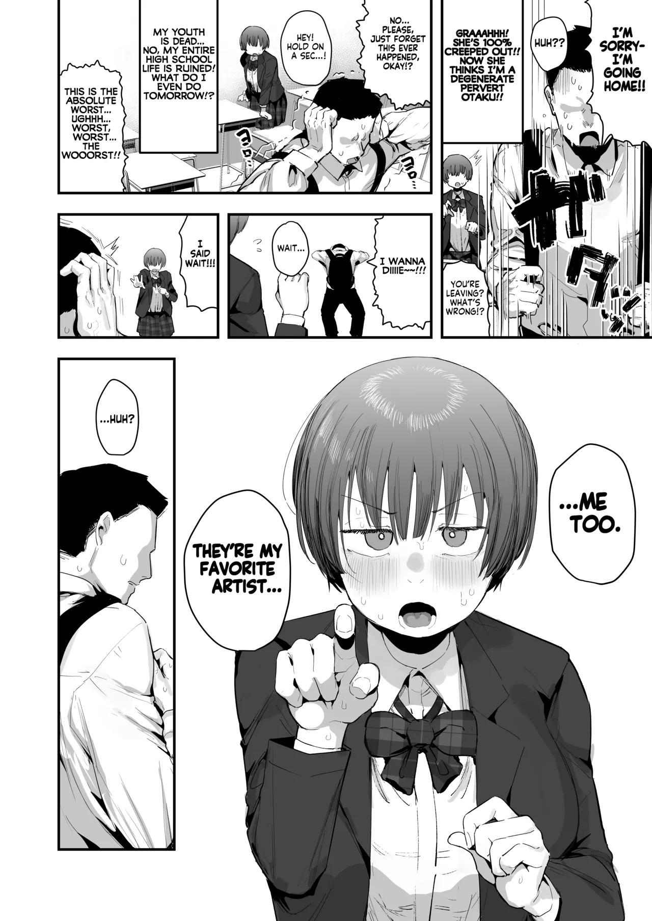 [Anon 2-okunen] Bokutachi, Seiheki Friend. ~Onna Tomodachi no Aidokusho wa Ore no Daisuki na 'Chin Kagi Ero Manga' deshita~ Zenpen | My best friend was into the "cock-sniffing doujin" that I love! And now we're pervy sex friends! Part 1 (No glasses) [English] [KM_42] - Page 5