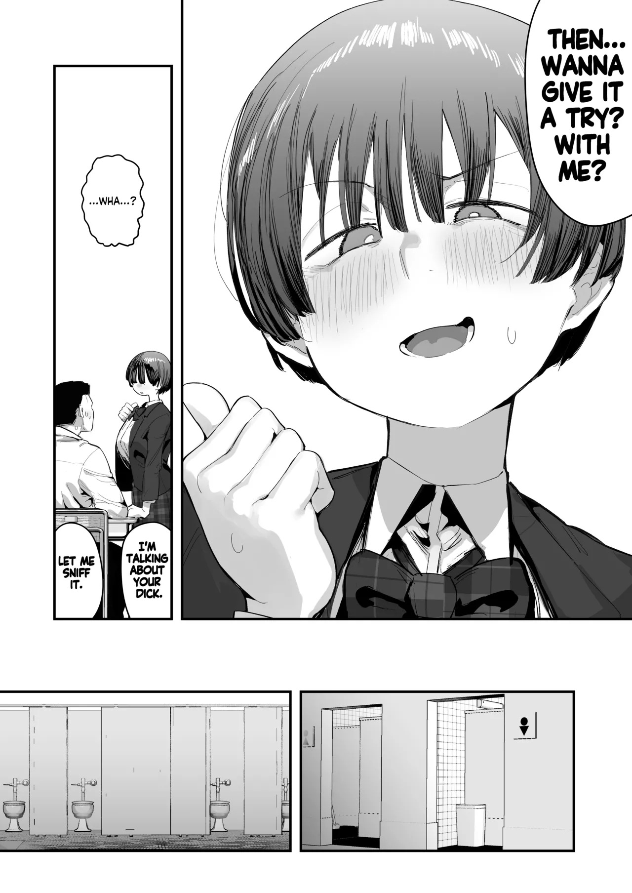 [Anon 2-okunen] Bokutachi, Seiheki Friend. ~Onna Tomodachi no Aidokusho wa Ore no Daisuki na 'Chin Kagi Ero Manga' deshita~ Zenpen | My best friend was into the "cock-sniffing doujin" that I love! And now we're pervy sex friends! Part 1 (No glasses) [English] [KM_42] - Page 8