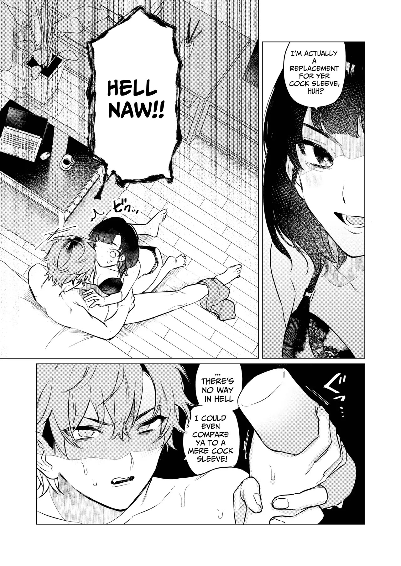 [THE WAIDAN (Sugino, Yasuda Meshimeshi)] Onaho nanka ni makehen mon! | I Ain't Losin' To Some Cock Sleeve! [English] [Nameless] [Digital] - Page 28