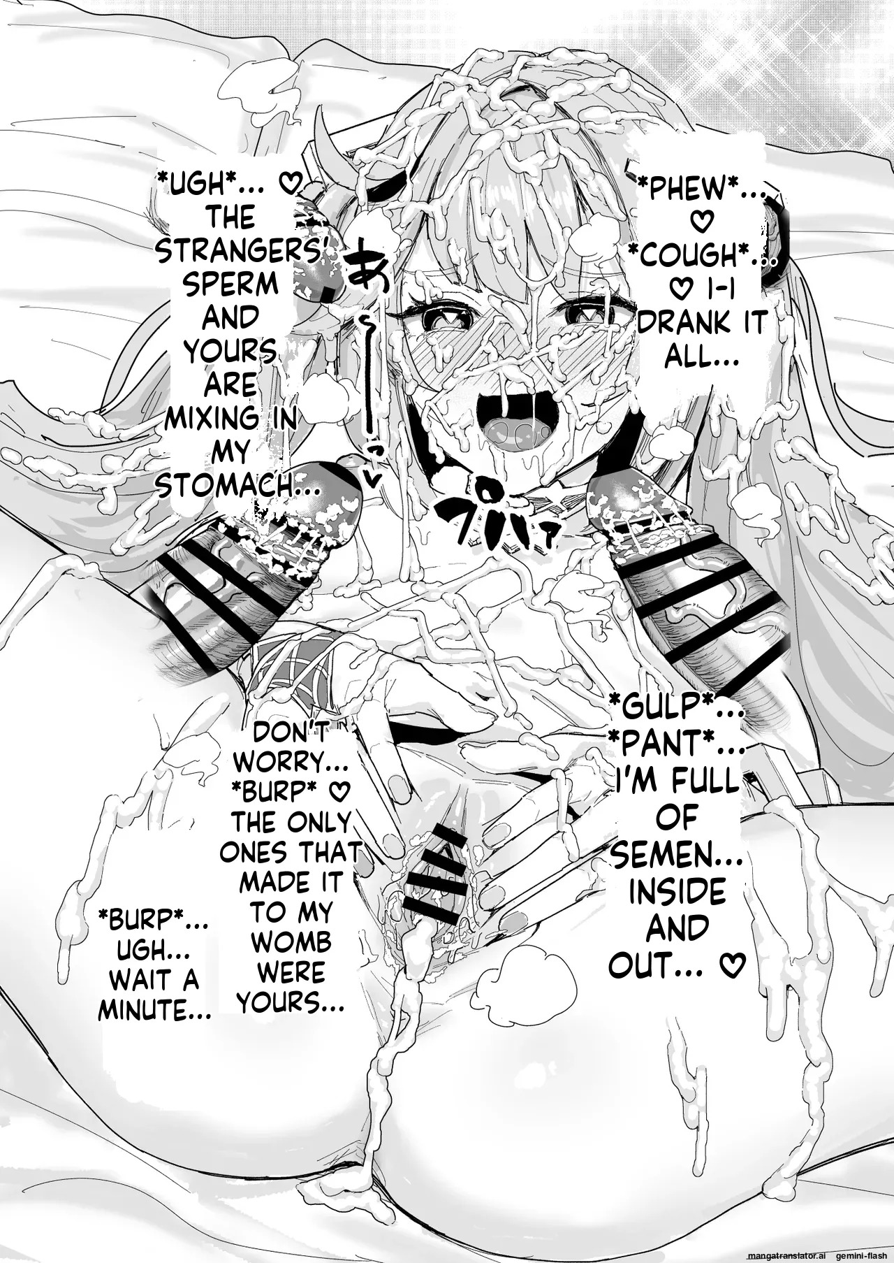 [Chiratsuki Silhouette (Yuuki Fuumi)] Semen Element Explosion! Dick Smegma, Dick Sniffing, Bukkake, Burp Collection [English] - Page 21