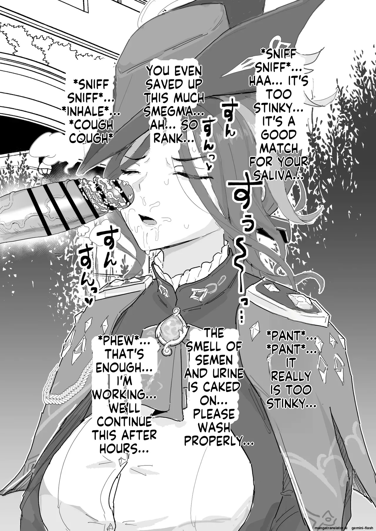[Chiratsuki Silhouette (Yuuki Fuumi)] Semen Element Explosion! Dick Smegma, Dick Sniffing, Bukkake, Burp Collection [English] - Page 51