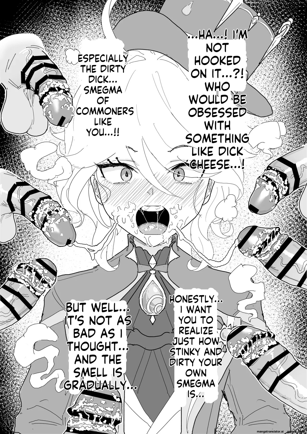 [Chiratsuki Silhouette (Yuuki Fuumi)] Semen Element Explosion! Dick Smegma, Dick Sniffing, Bukkake, Burp Collection [English] - Page 83