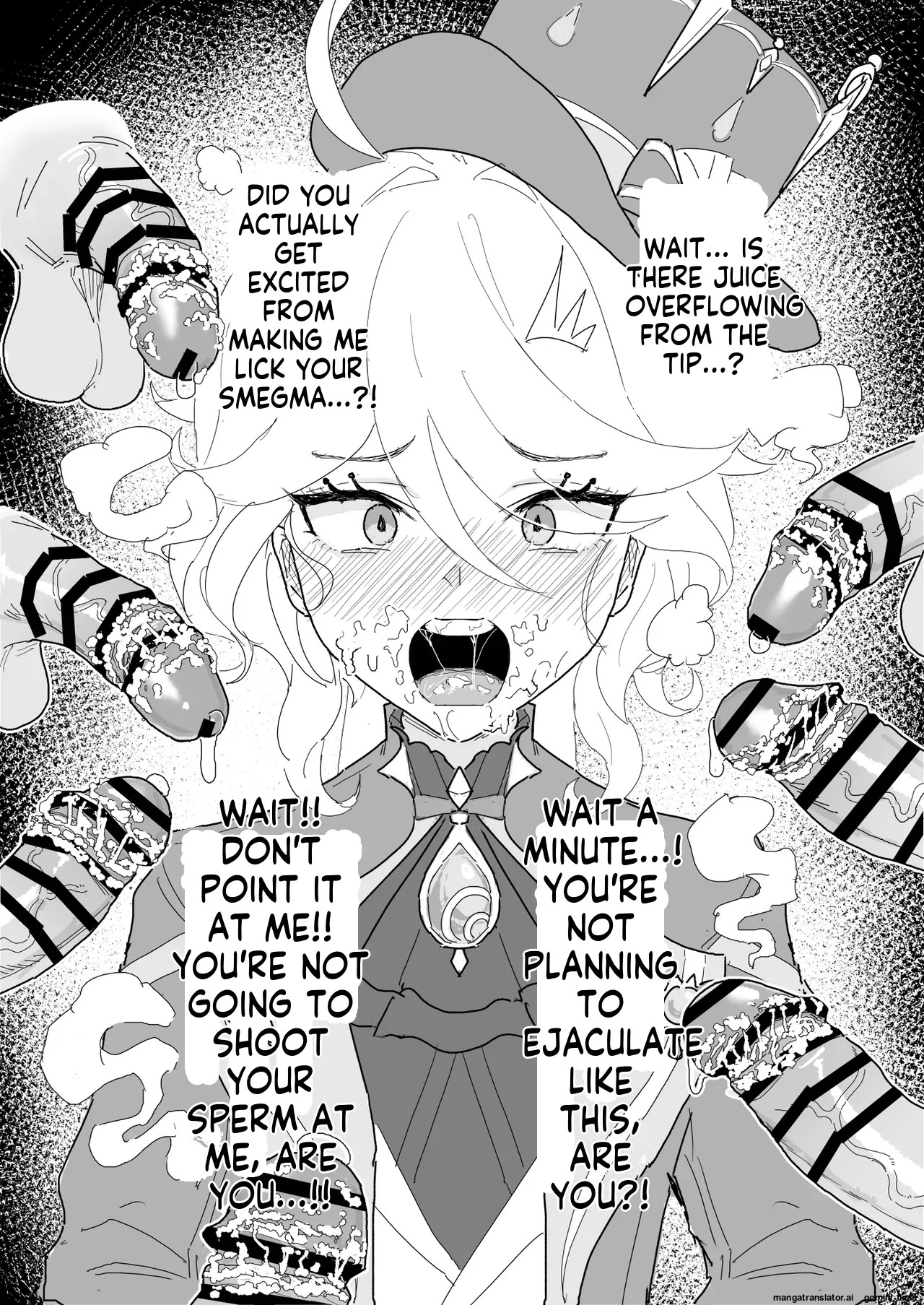 [Chiratsuki Silhouette (Yuuki Fuumi)] Semen Element Explosion! Dick Smegma, Dick Sniffing, Bukkake, Burp Collection [English] - Page 84