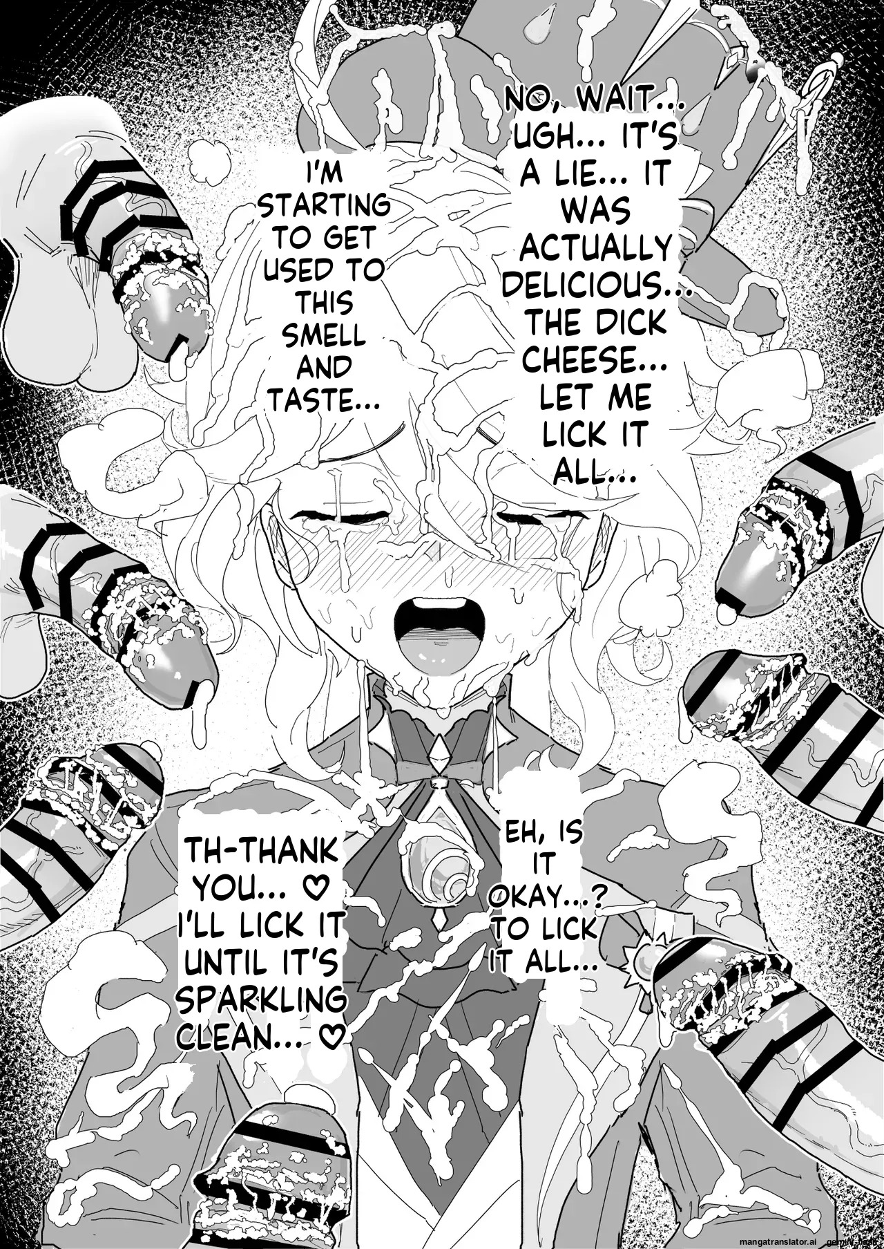 [Chiratsuki Silhouette (Yuuki Fuumi)] Semen Element Explosion! Dick Smegma, Dick Sniffing, Bukkake, Burp Collection [English] - Page 87
