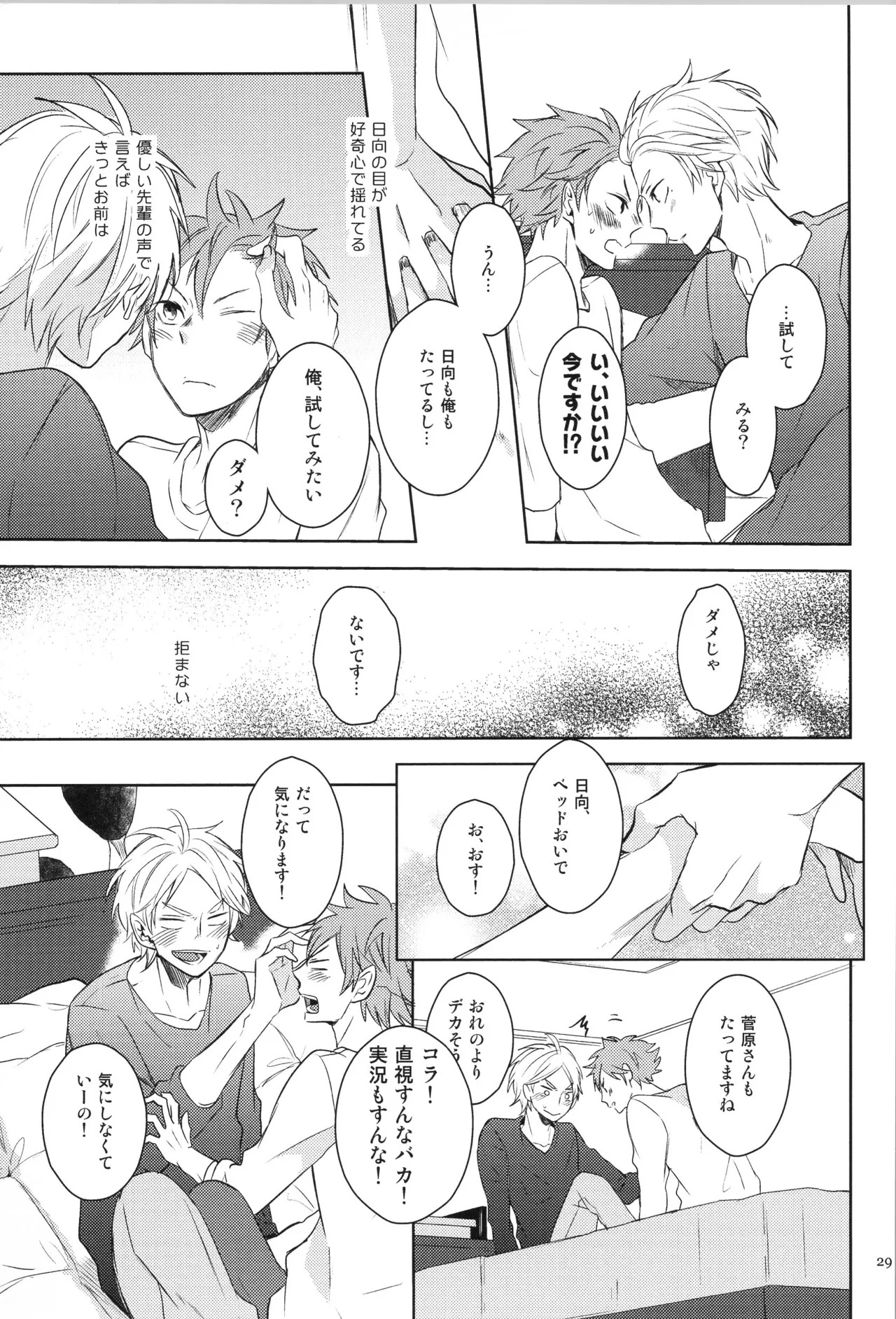 (C90) [catsnake (75)] Re:PLAY Sugahina Sairokuhon (Haikyuu!!) - Page 29
