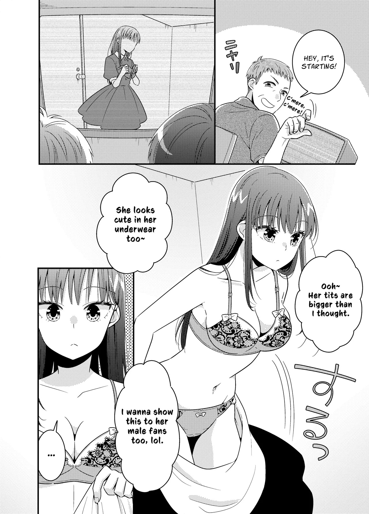 [P&I (Baapi)] Ninki JK Model Kakushidori Sarete Oppai Marudashi | Popular Model's Peep Photo Breast Exposure [English] [Cunny Garden] - Page 3
