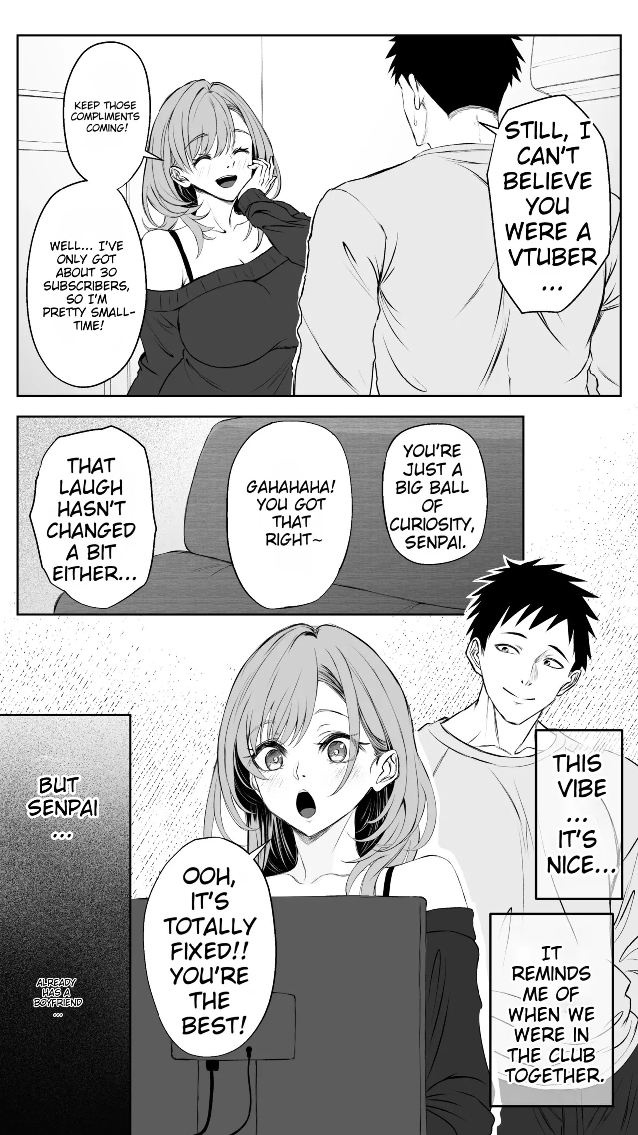 [Butter Drip] Kareshi ni Betabore Chuu no Gal Senpai ga, Ore to Tsukiau made - Be my girlfriend! Rio-senpai! [English][MTL] - Page 10