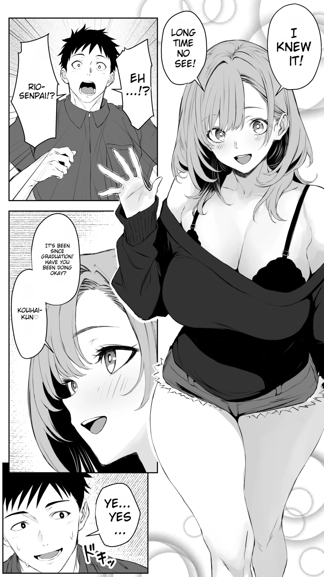 [Butter Drip] Kareshi ni Betabore Chuu no Gal Senpai ga, Ore to Tsukiau made - Be my girlfriend! Rio-senpai! [English][MTL] - Page 3